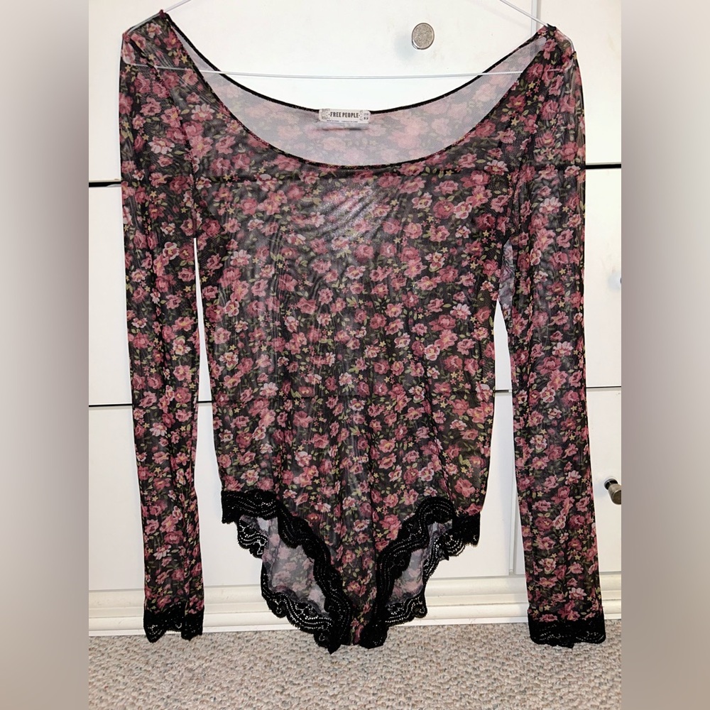 Free People Mesh bodysuit